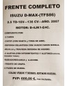 FRENTE COMPLETO ISUZU D-MAX (TFS86) 2.5 TD - 136CV - 2007